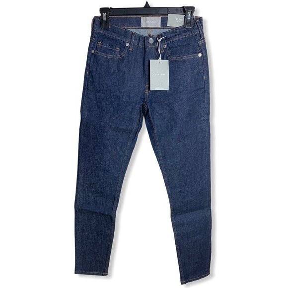 EVERLANE Mid Rise Skinny Jeans NWT $68 Rinse 5-Pocket Slim Leg Women's Size 25R - Picture 7 of 13